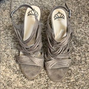 Fergalicious scrappy wedge sandal